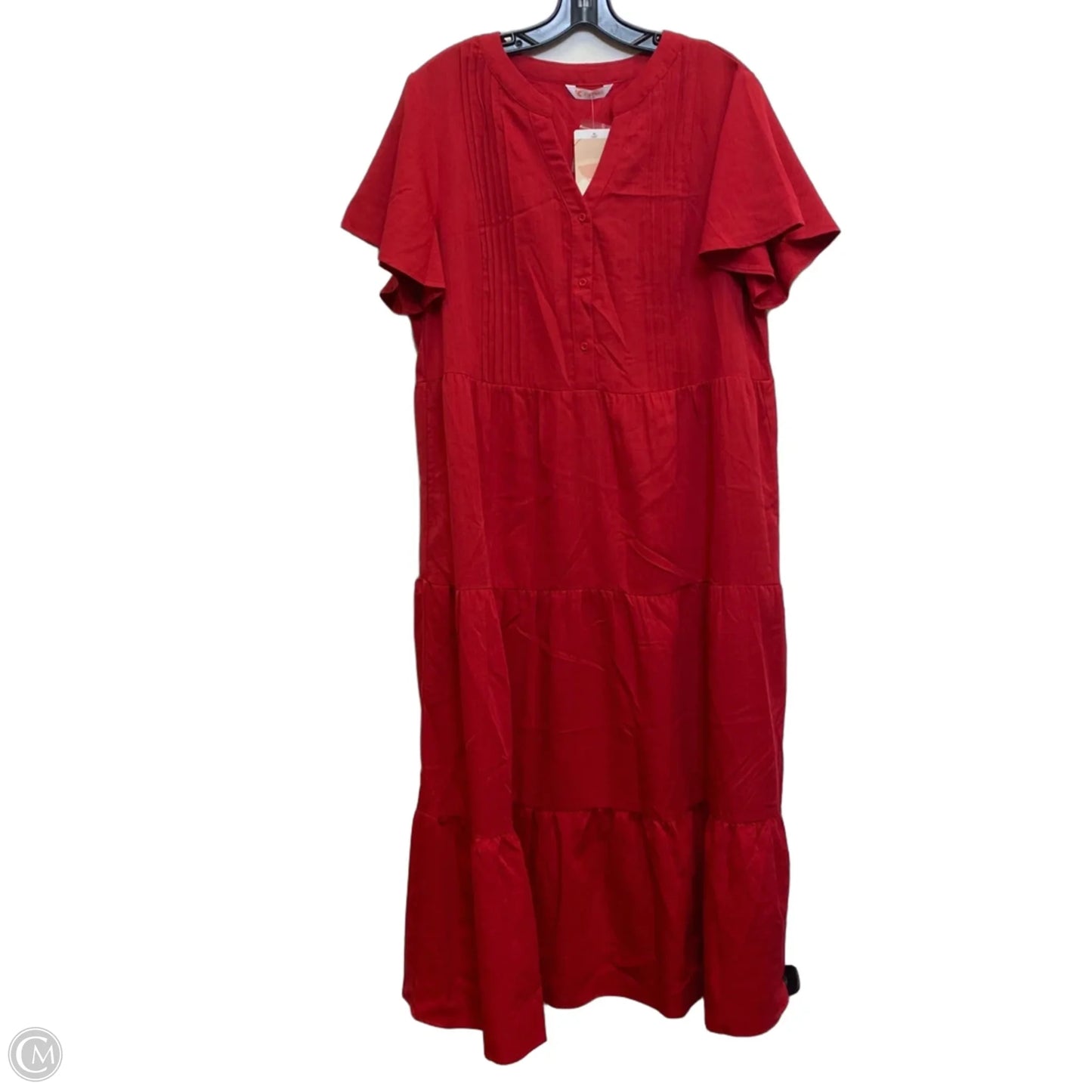 Dress Casual Maxi By Kirundo In Red, Size: Xl