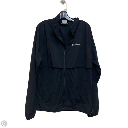 Jacket Windbreaker By Columbia In Black, Size: L