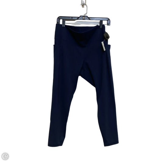 Athletic Leggings By Spyder In Navy, Size: Xl