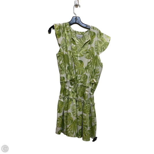 Dress Casual Short By Mudpie In Green & White, Size: M