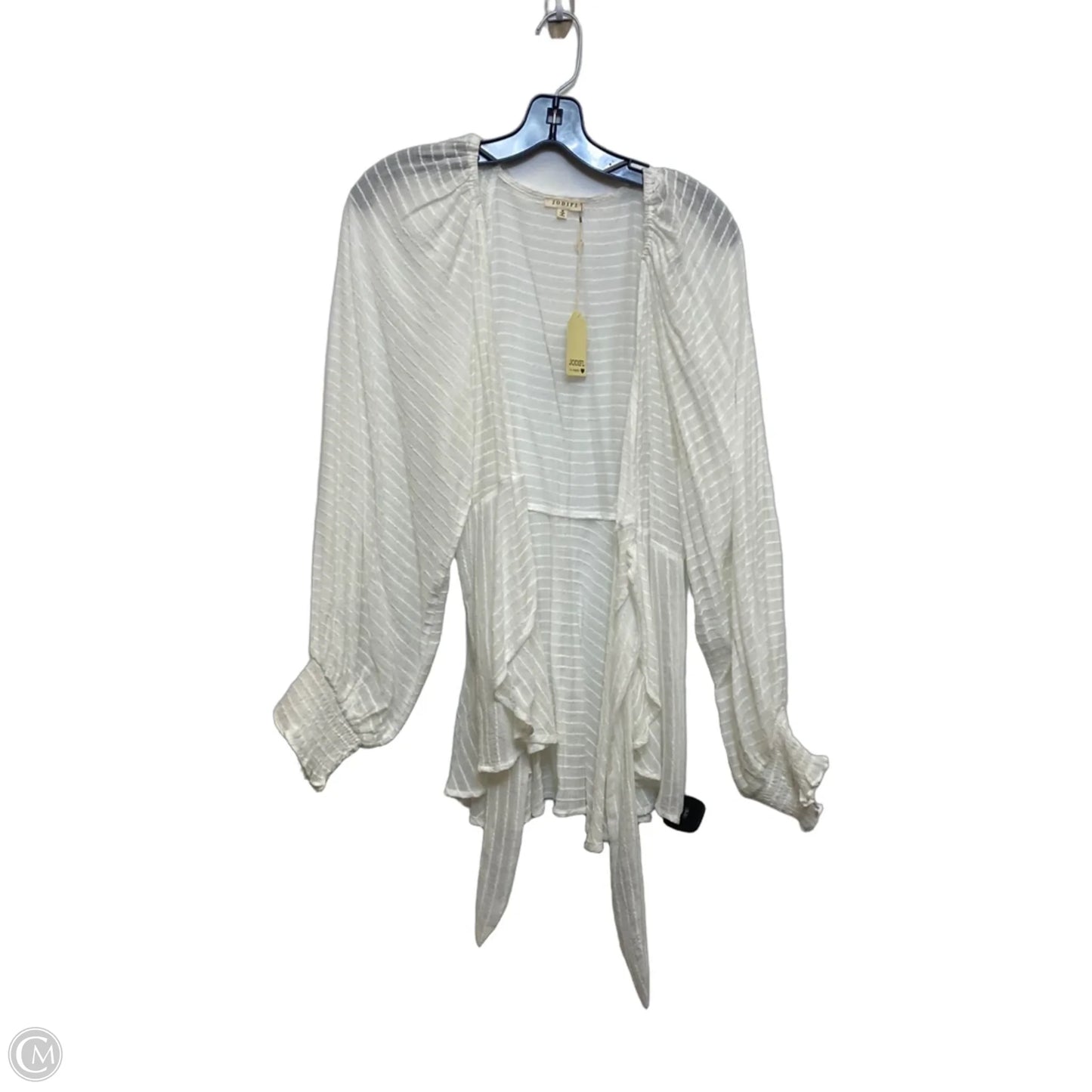 Top Long Sleeve By Jodifl In White, Size: M