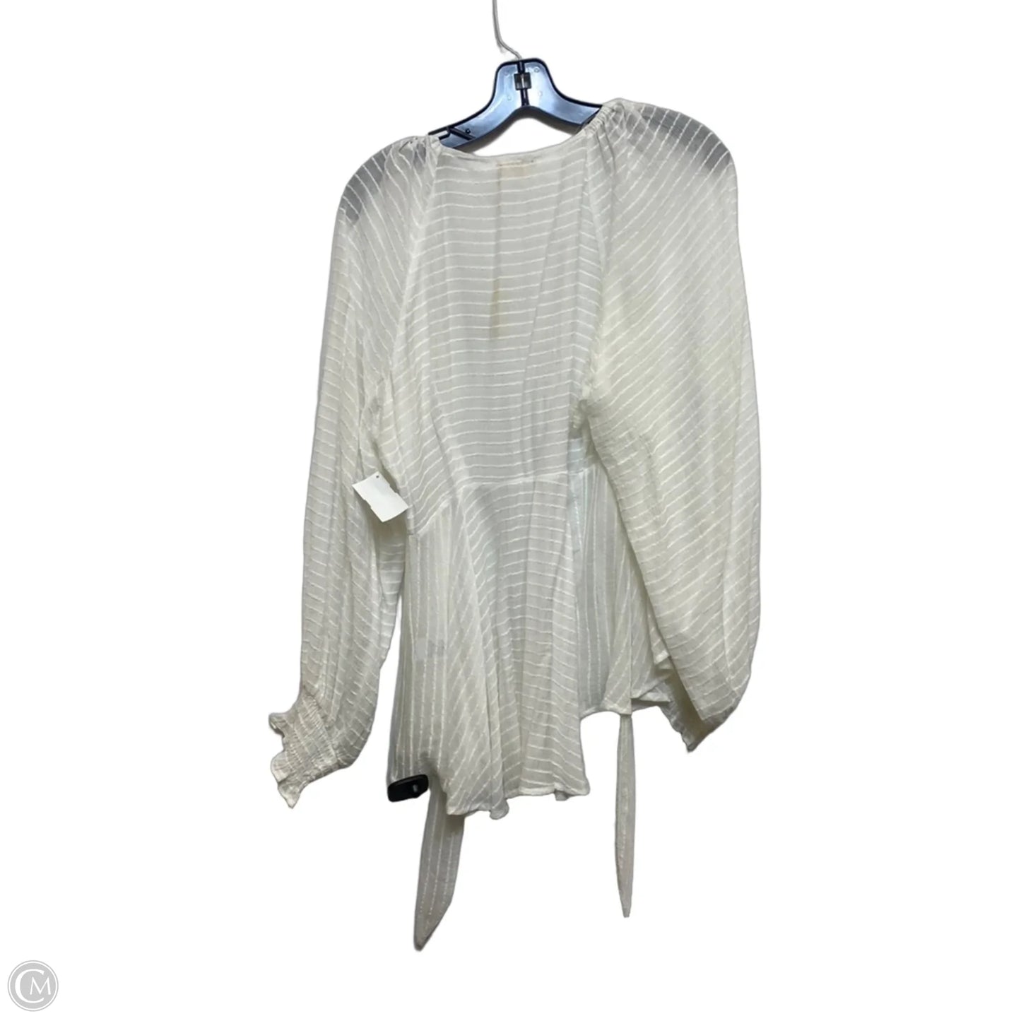 Top Long Sleeve By Jodifl In White, Size: M