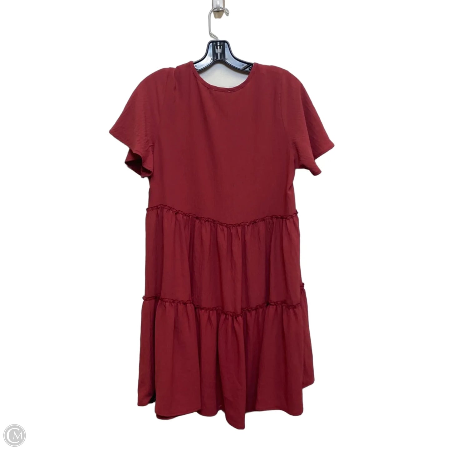 Dress Casual Short By Oddi In Red, Size: M