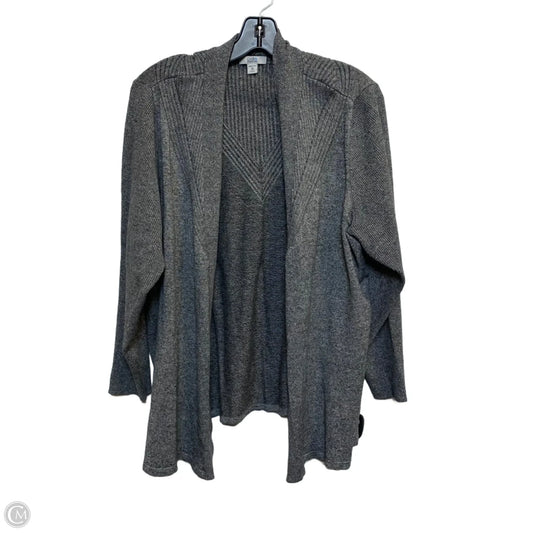 Cardigan By Croft And Barrow In Grey, Size: 2x