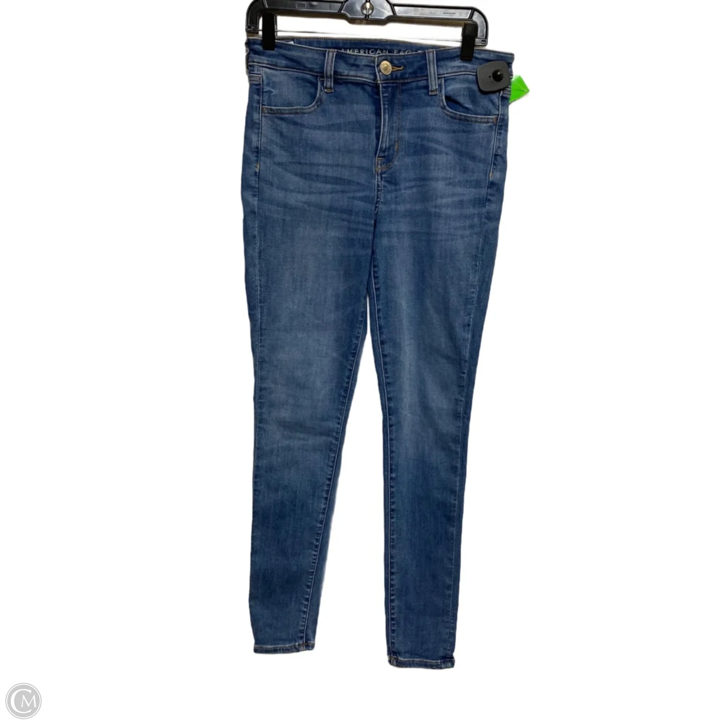 Jeans Jeggings By American Eagle In Blue Denim, Size: 10l