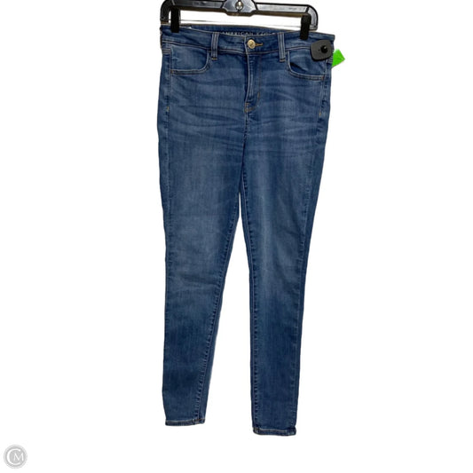 Jeans Jeggings By American Eagle In Blue Denim, Size: 10l