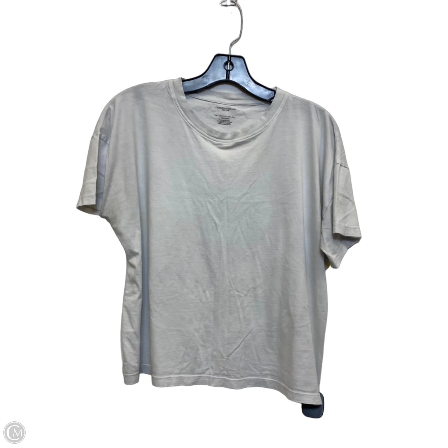 Top Short Sleeve Basic By Christian Siriano In Grey, Size: L