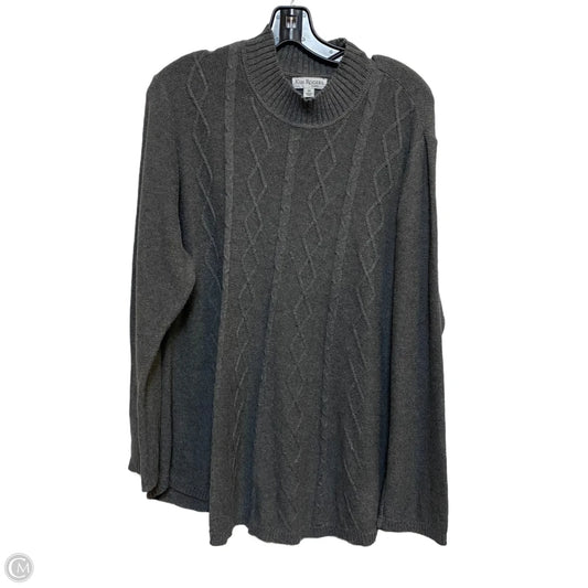 Sweater By Kim Rogers In Grey, Size: 2x