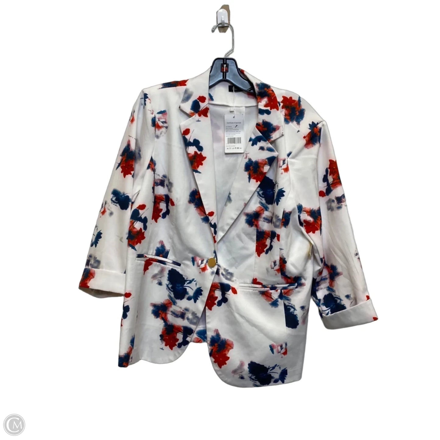 Blazer By Beninos In Blue Red & White, Size: Xl