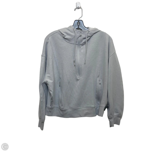 Athletic Top Long Sleeve Hoodie By Old Navy In Grey, Size: Lp