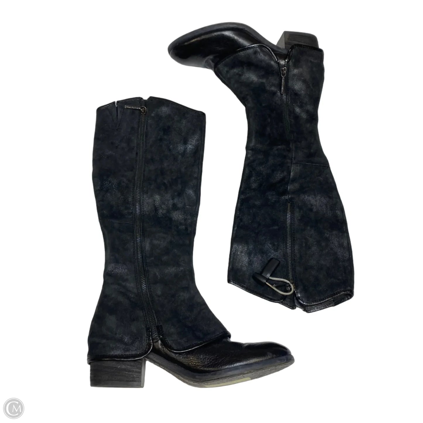 Boots Knee Flats By Donald Pliner In Black, Size: 7.5