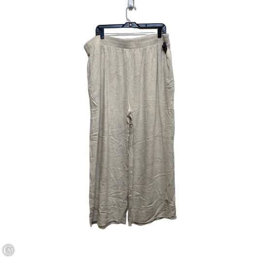 Pants Wide Leg By Arula In Tan, Size: 2x