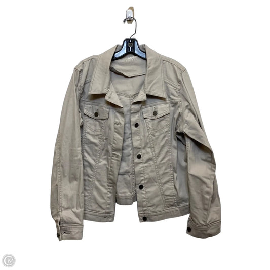 Jacket Denim By Lee In Tan, Size: Xl