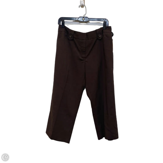 Pants Cropped By Worthington In Brown, Size: 10