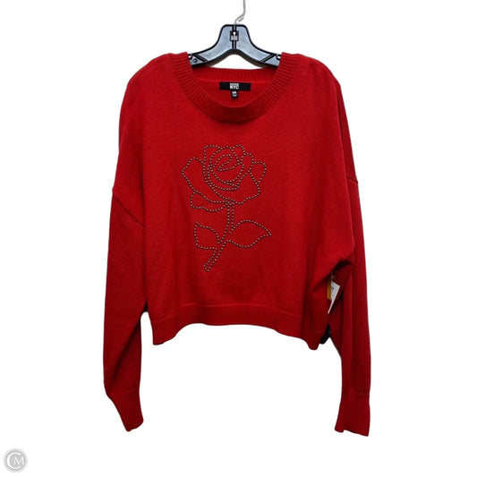 Sweater By Madden Nyc In Red, Size: Xxl