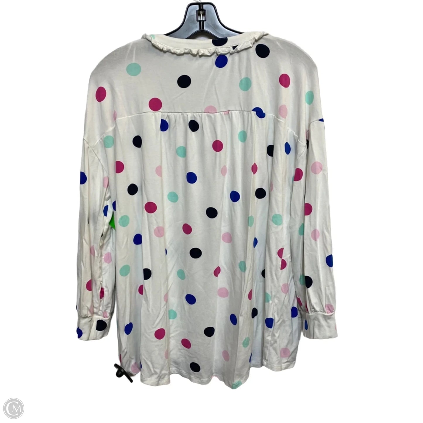 Top Long Sleeve By Crown And Ivy In White, Size: Xxl