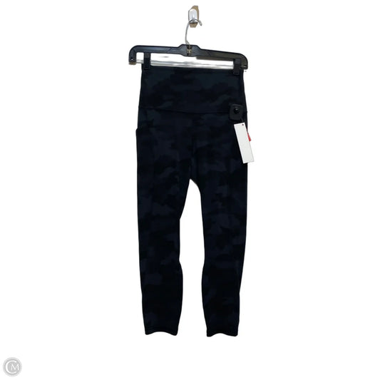 Athletic Leggings Designer By Lululemon In Black & Grey, Size: S