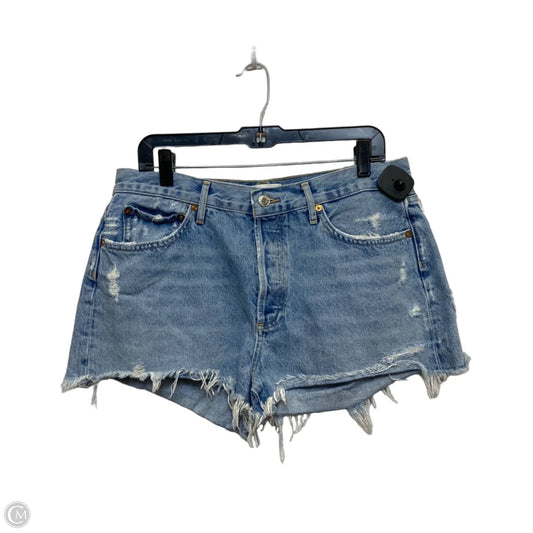 Shorts Designer By Agolde In Blue Denim, Size: 10