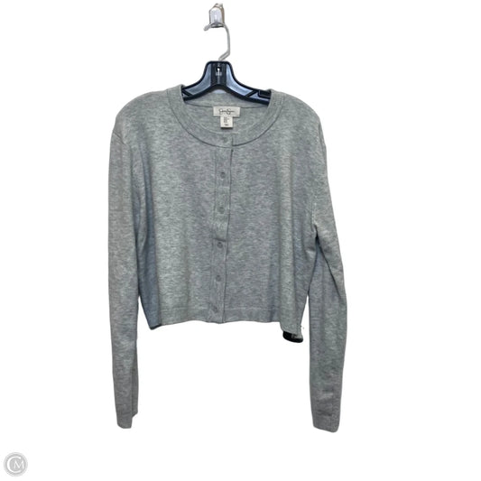 Cardigan By Jessica Simpson In Grey, Size: Xl