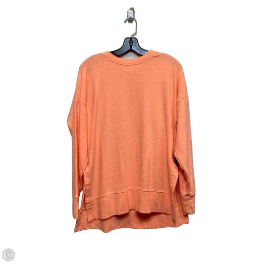 Top Long Sleeve Basic By Aerie In Orange, Size: S