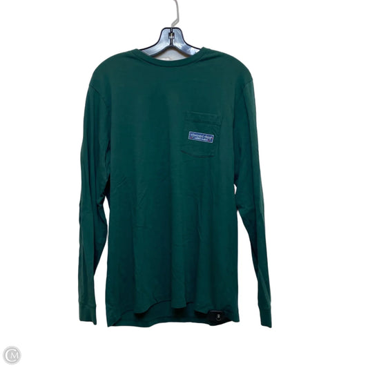 Top Long Sleeve Designer By Vineyard Vines In Green, Size: M