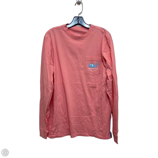 Top Long Sleeve Designer By Vineyard Vines In Pink, Size: M