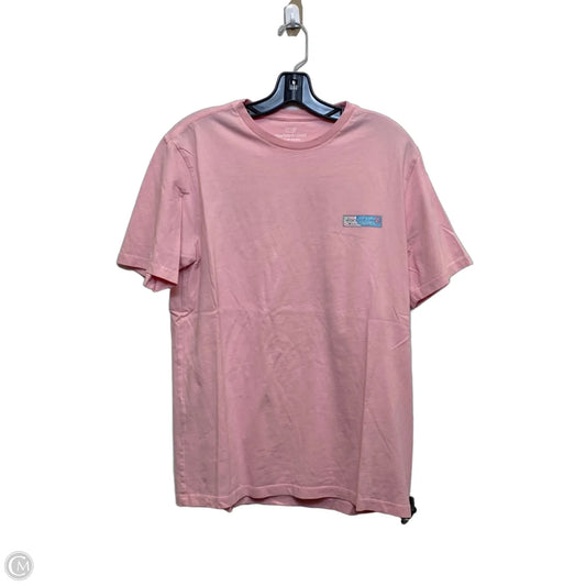 Top Short Sleeve Designer By Vineyard Vines In Pink, Size: M