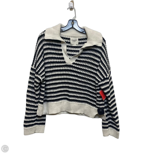Sweater By Abercrombie And Fitch In Black & White, Size: M
