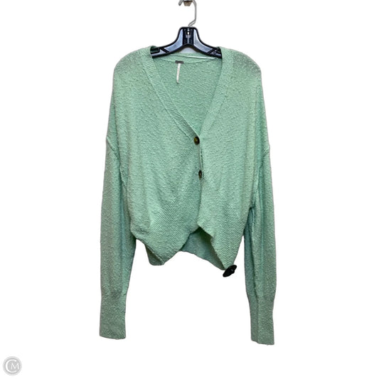 Sweater Cardigan By Free People In Green, Size: S