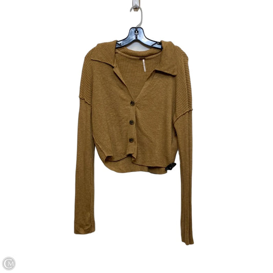 Top Long Sleeve By Free People In Brown, Size: M