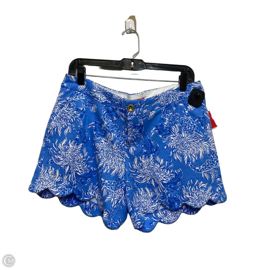 Shorts Designer By Lilly Pulitzer In Blue & White, Size: M