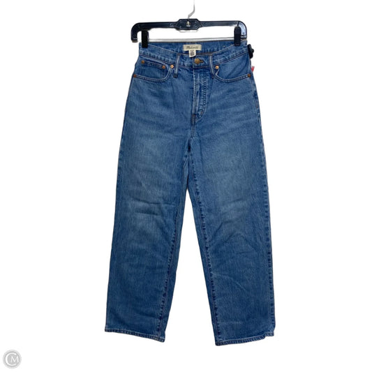 Jeans Straight By Madewell In Blue Denim, Size: 2