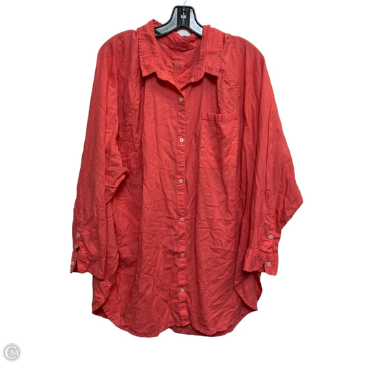 Top Long Sleeve By Aerie In Pink, Size: Xl