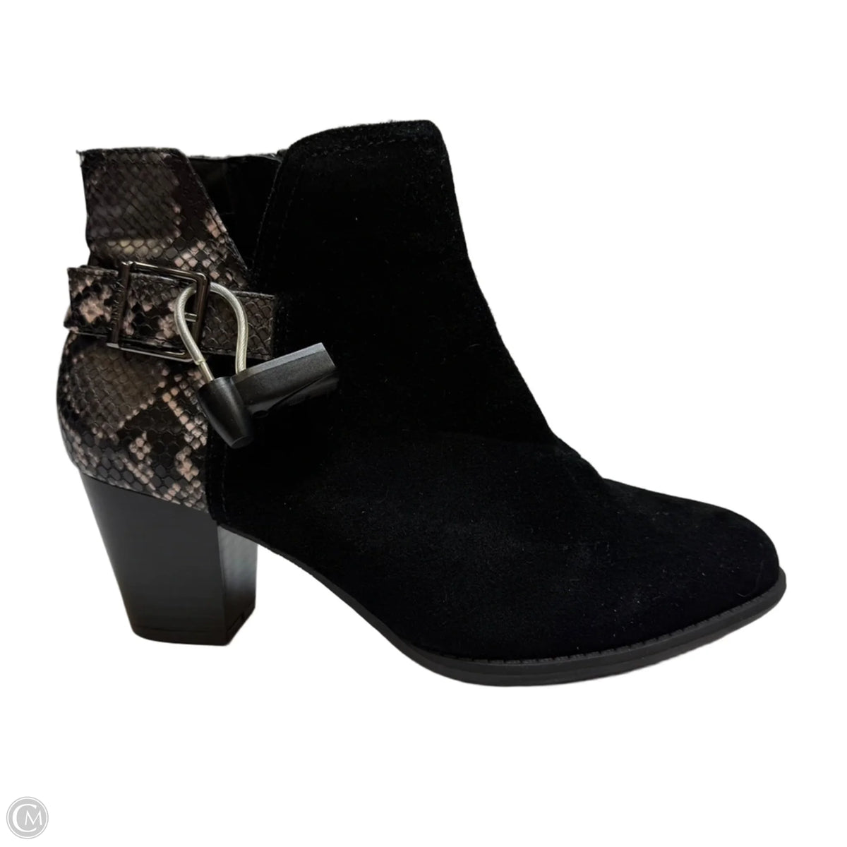 Boots Ankle Heels By Vionic In Black, Size: 9.5