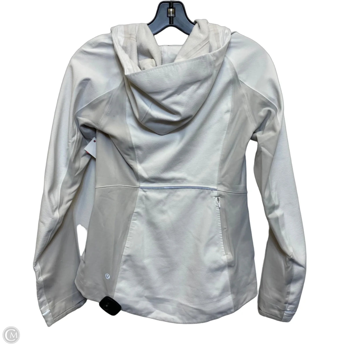 Athletic Jacket By Lululemon In White, Size: S