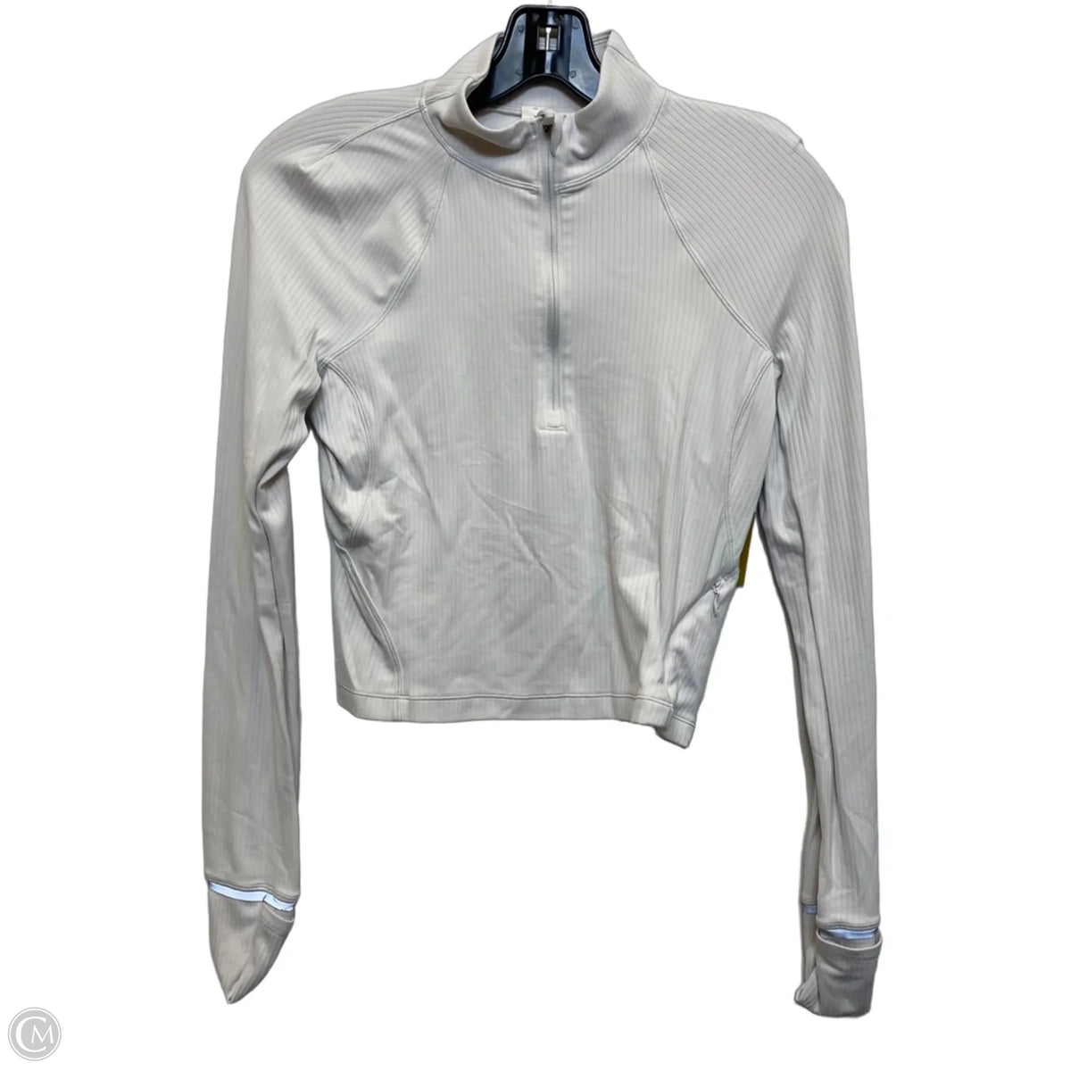Athletic Jacket By Lululemon In White, Size: S
