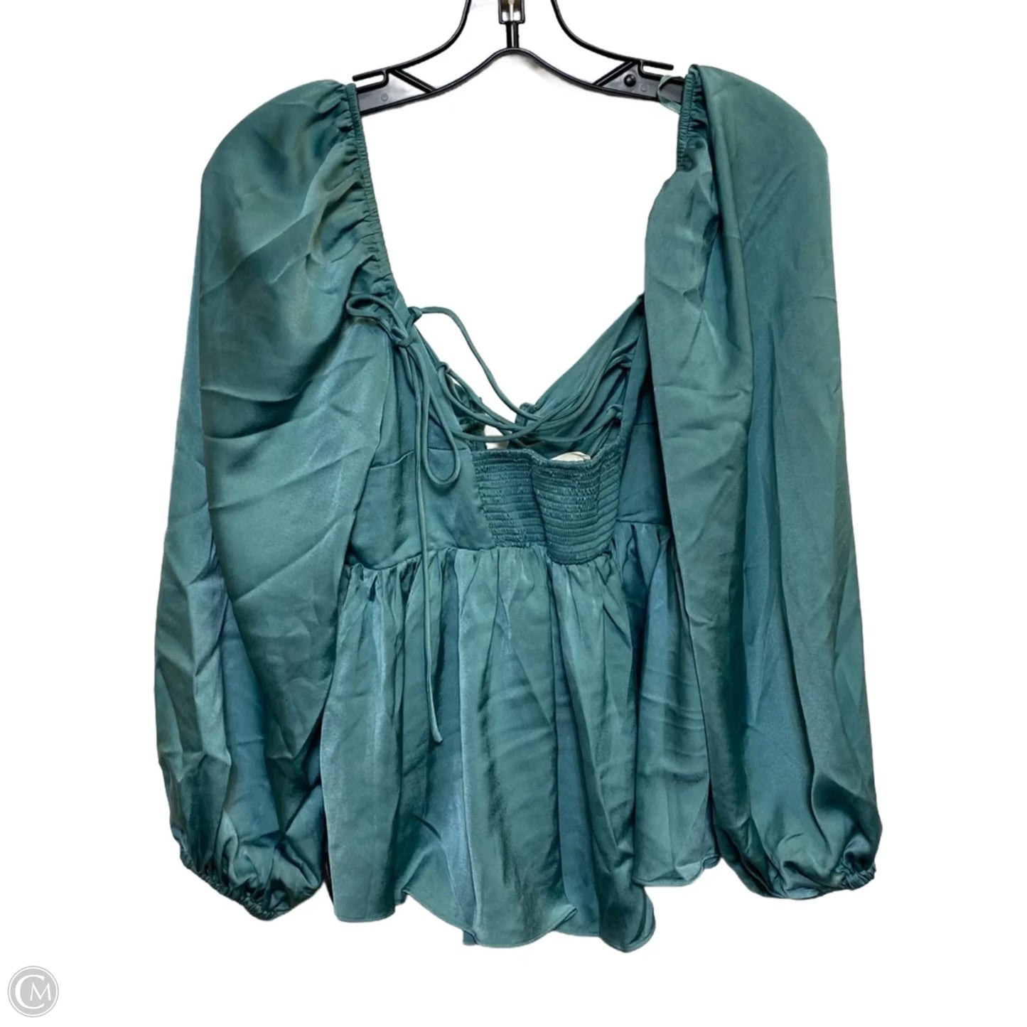 Top Long Sleeve By Mustard Seed In Green, Size: M