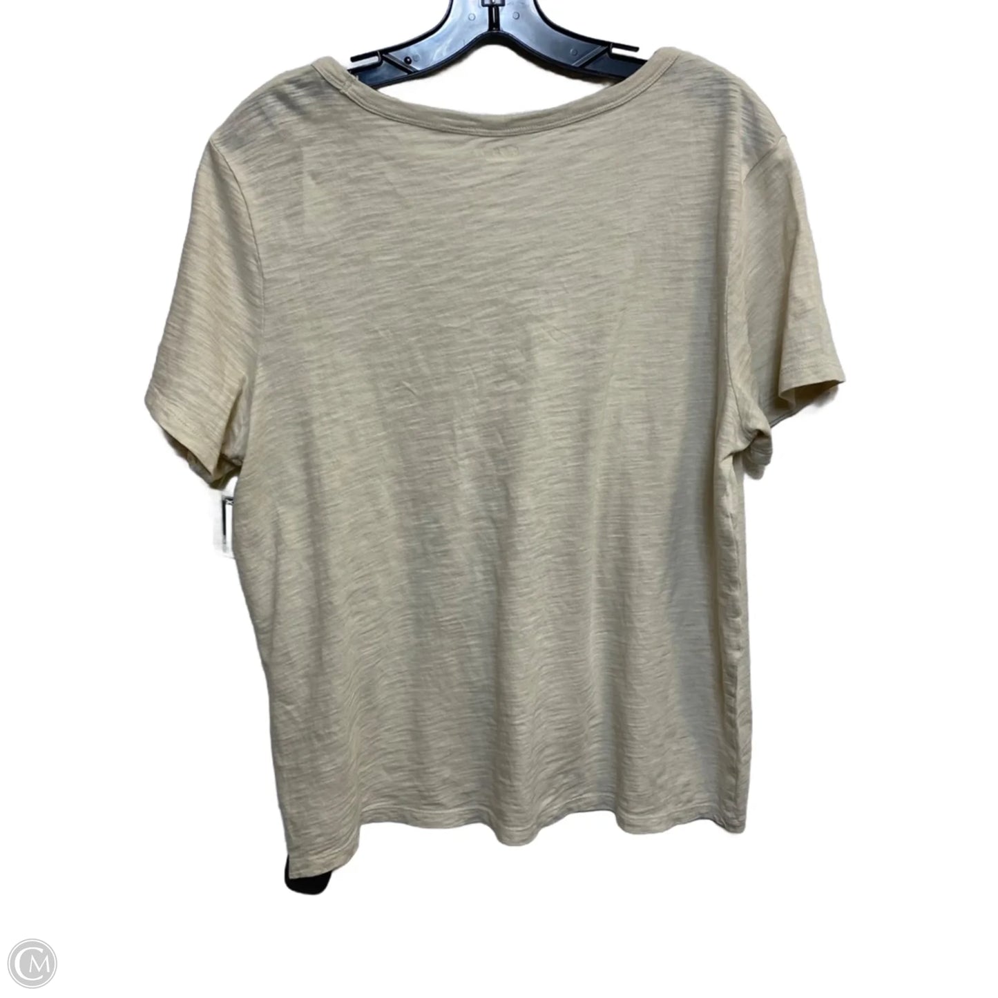 Top Short Sleeve By Old Navy In Tan, Size: L