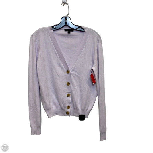 Cardigan By Ann Taylor In Purple, Size: Xs