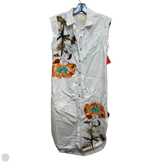 Dress Casual Midi By Maeve In White, Size: Xs