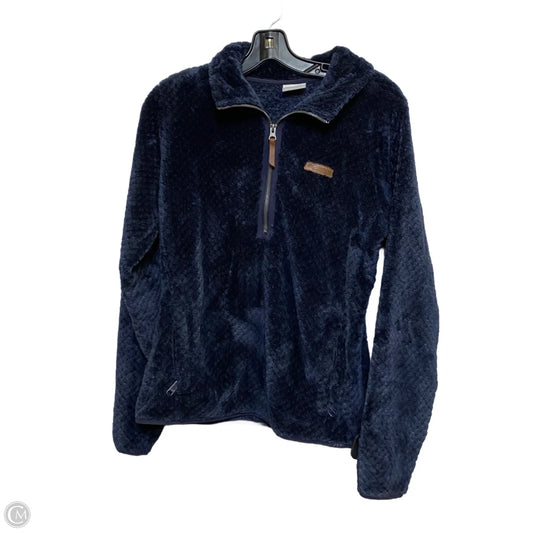 Jacket Faux Fur & Sherpa By Columbia In Blue, Size: M