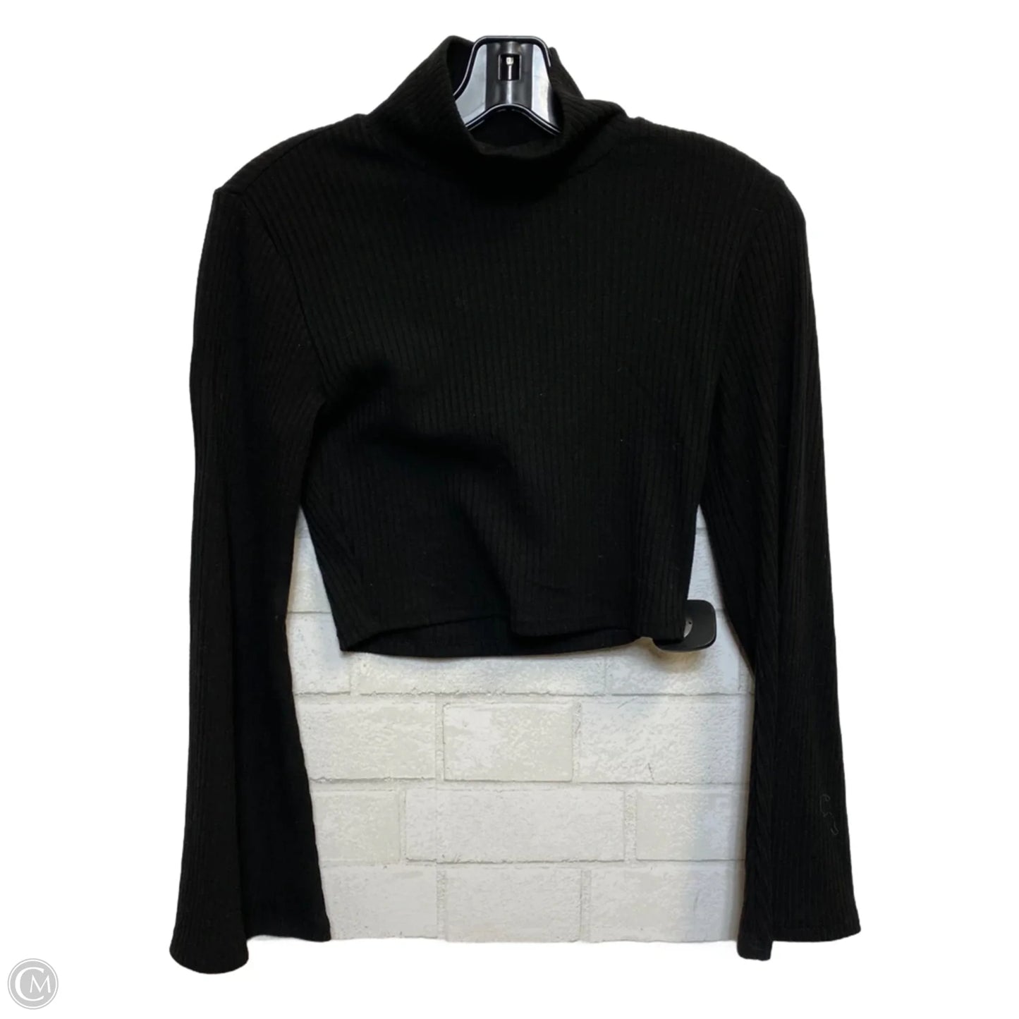 Top Long Sleeve Basic By Forever 21 In Black, Size: S