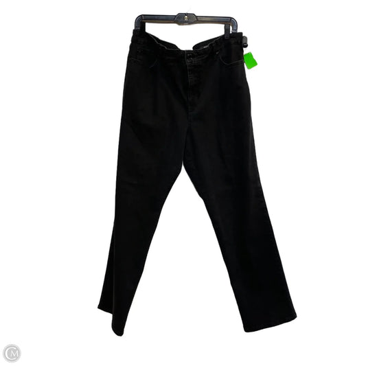 Jeans Straight By Bandolino In Black, Size: 18
