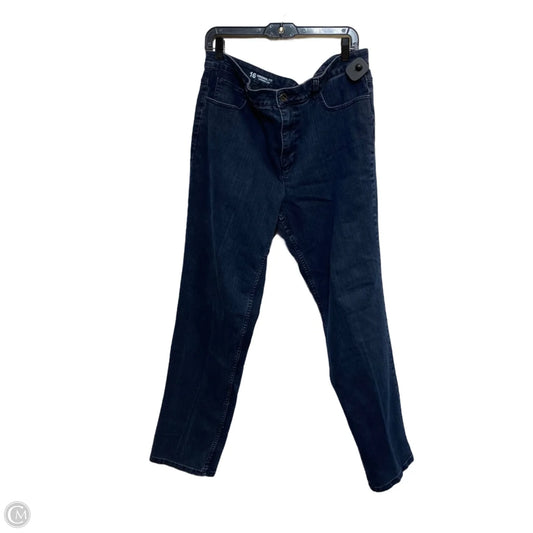 Jeans Straight By Liz Claiborne In Blue Denim, Size: 16