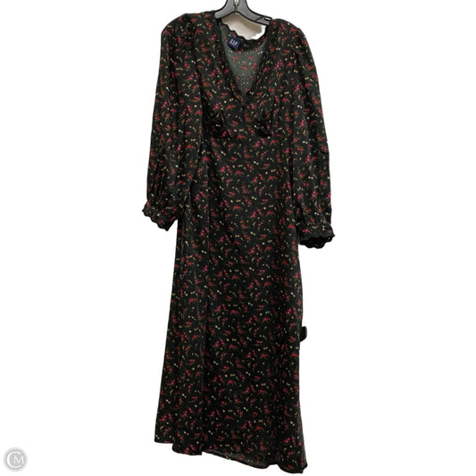 Dress Casual Maxi By Gap In Black & Pink, Size: L