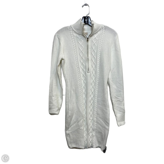 Dress Sweater By J For Justify In White, Size: L