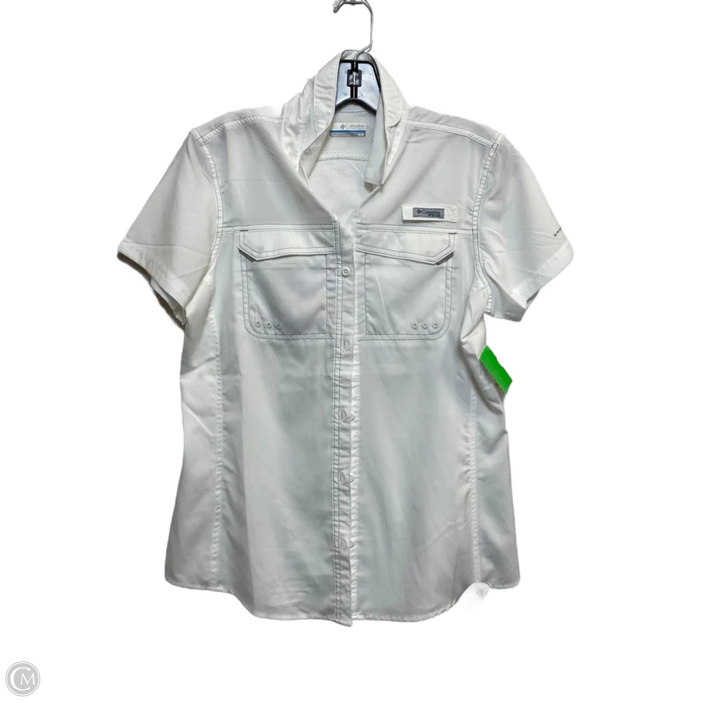 Athletic Top Short Sleeve By Columbia In White, Size: M
