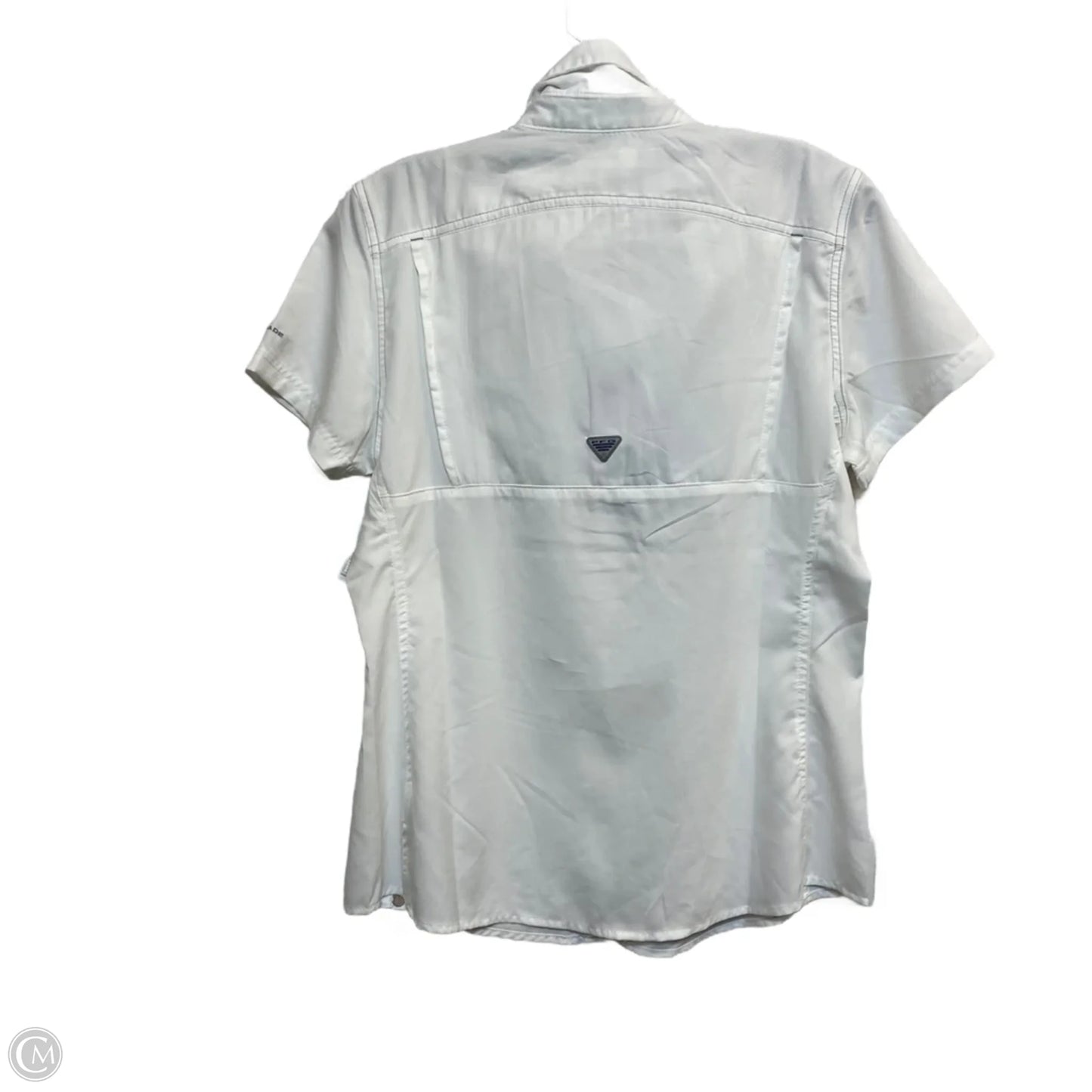 Athletic Top Short Sleeve By Columbia In White, Size: M