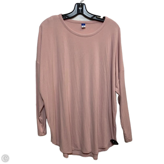 Top Long Sleeve Basic By Old Navy In Pink, Size: Xl