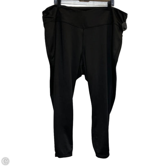 Athletic Leggings By Crown And Ivy In Black, Size: 4x
